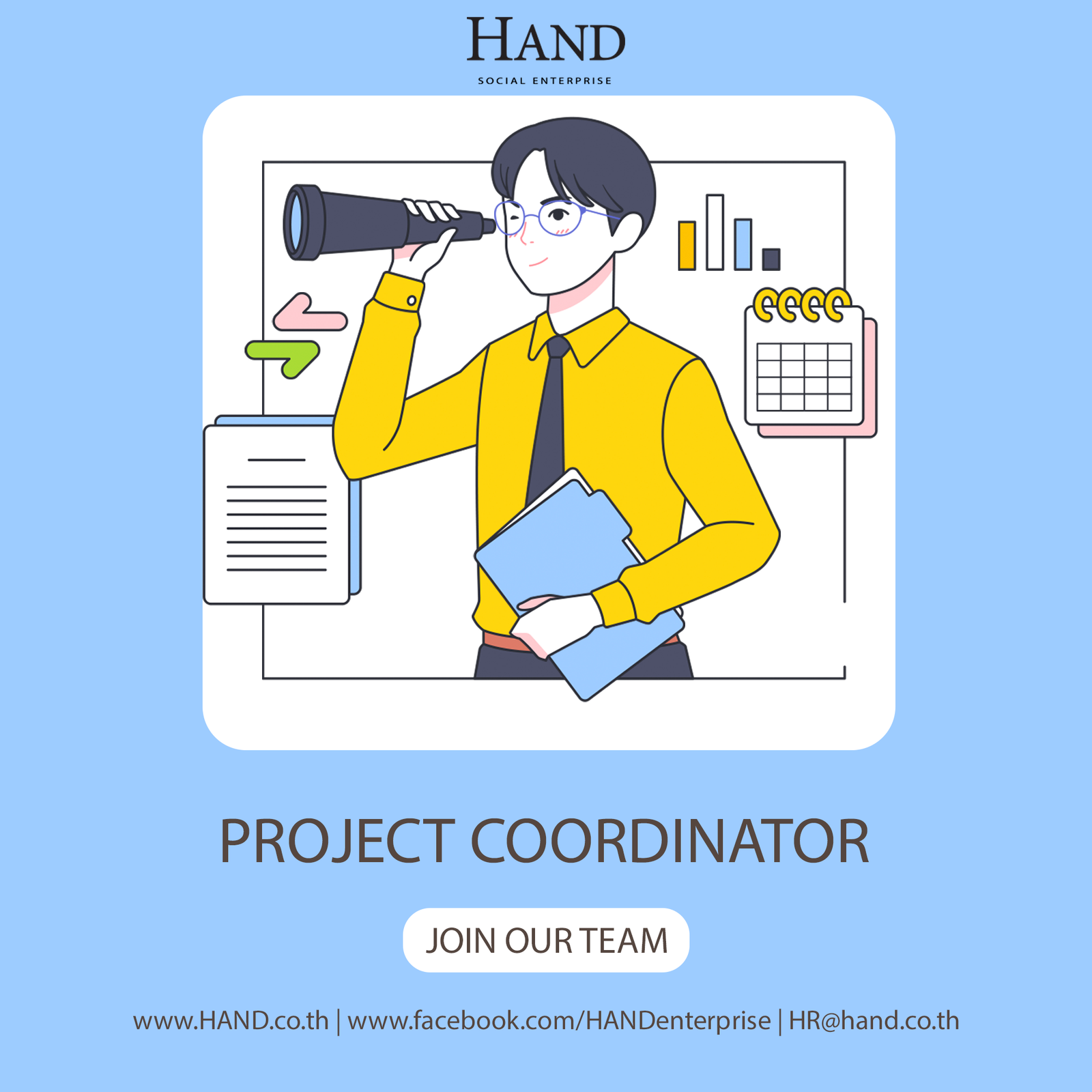 รับสมัคร Project Coordinator 1 ตำแหน่ง